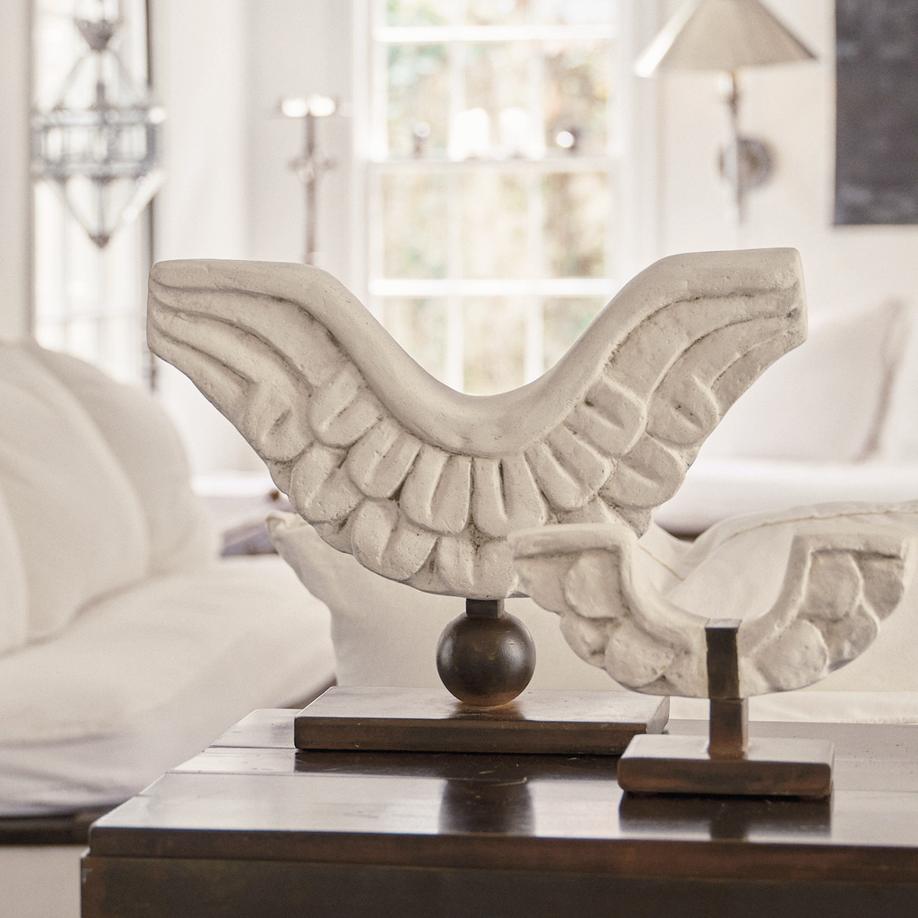 Jan Barboglio Ala de Paloma Stone Angel Wings Sculpture
