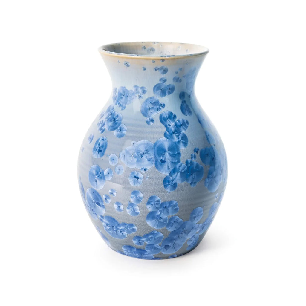 Simon Pearce Crystalline Curio Vase - Medium/Cobalt