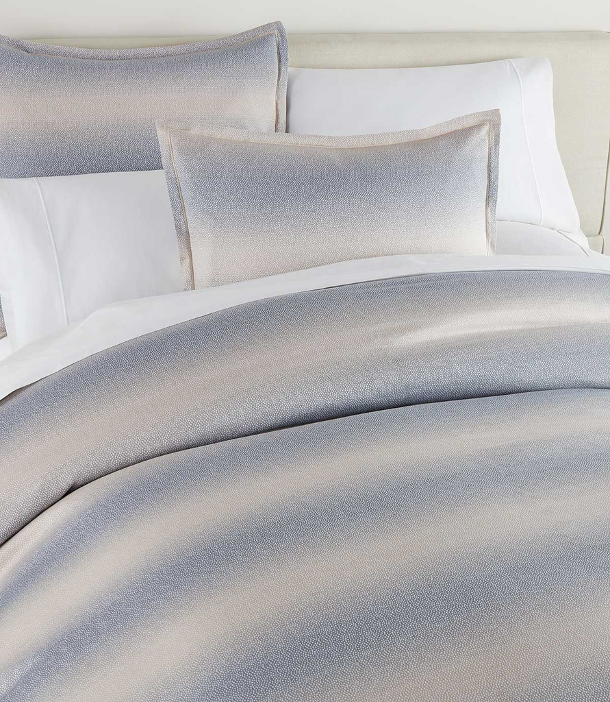 Peacock Alley Elena Duvet Cover with blue and neutral ombre design