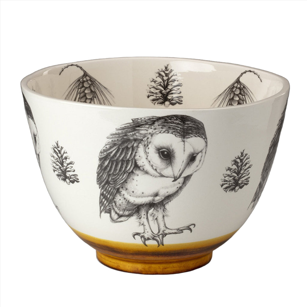 Laura Zindel Large Bowl: Barn Owl