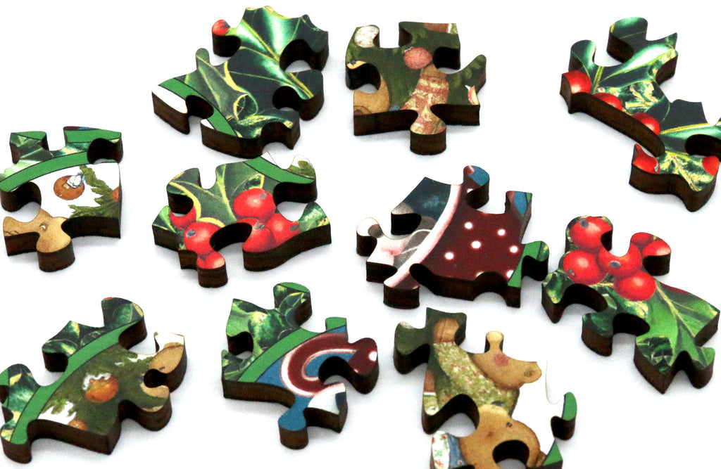 Artifact Puzzles Six Days Of Holiday Cheer Advent Calendar Wooden Jigsaw Puzzle
