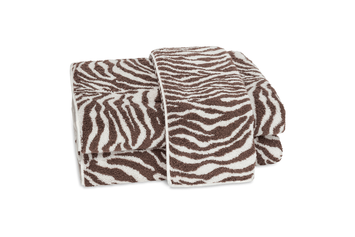 Matouk Regine Zebra Weave Cotton Linen Blend Bath Towel – The
