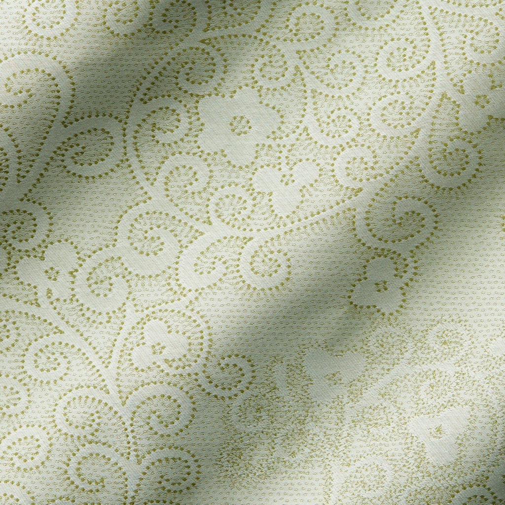 Sferra Fine Linens Rialto Duvet Cover + Shams Willow Green floral scroll sateen jacquard bedding