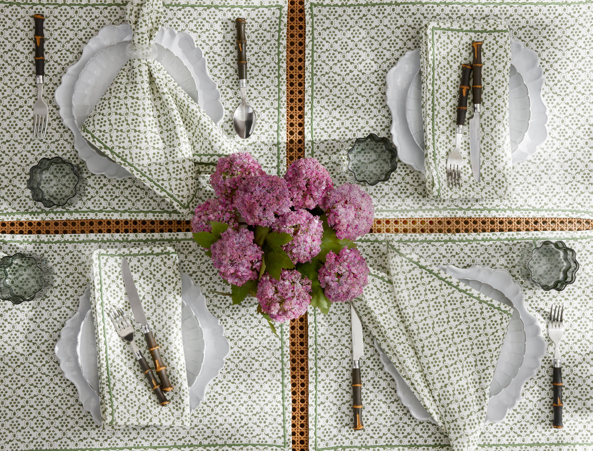 Matouk Schumacher Laksha Linen Placemat, Dinner Napkin & Cocktail
