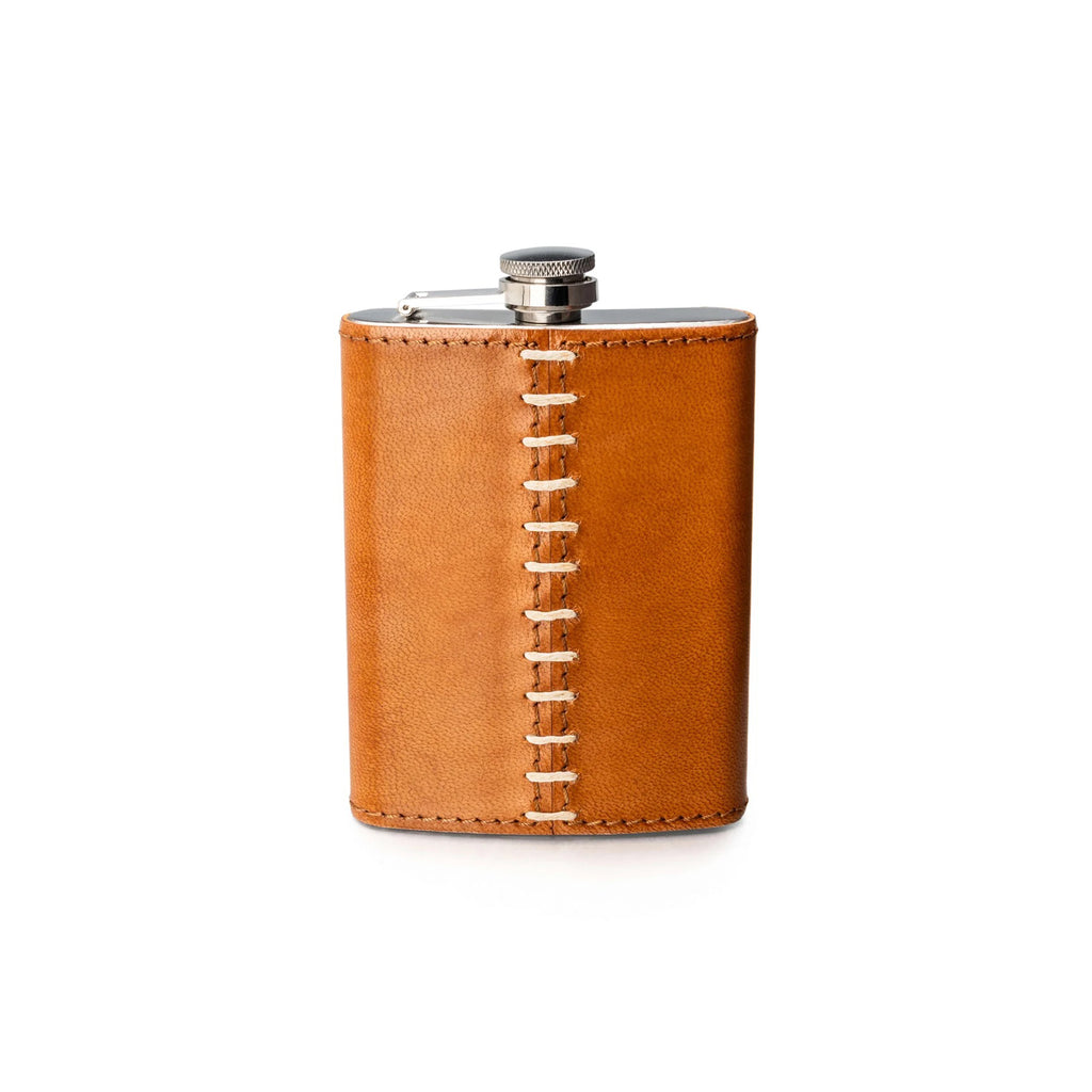 Simon Pearce Leather Wrapped Flask