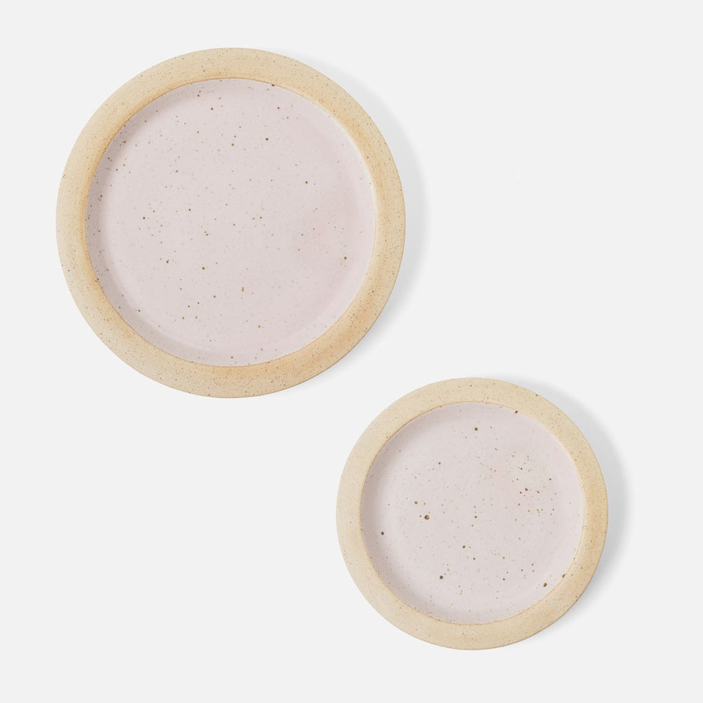 Blue Pheasant Rivka Pink Salt Glaze Round Serving Platter