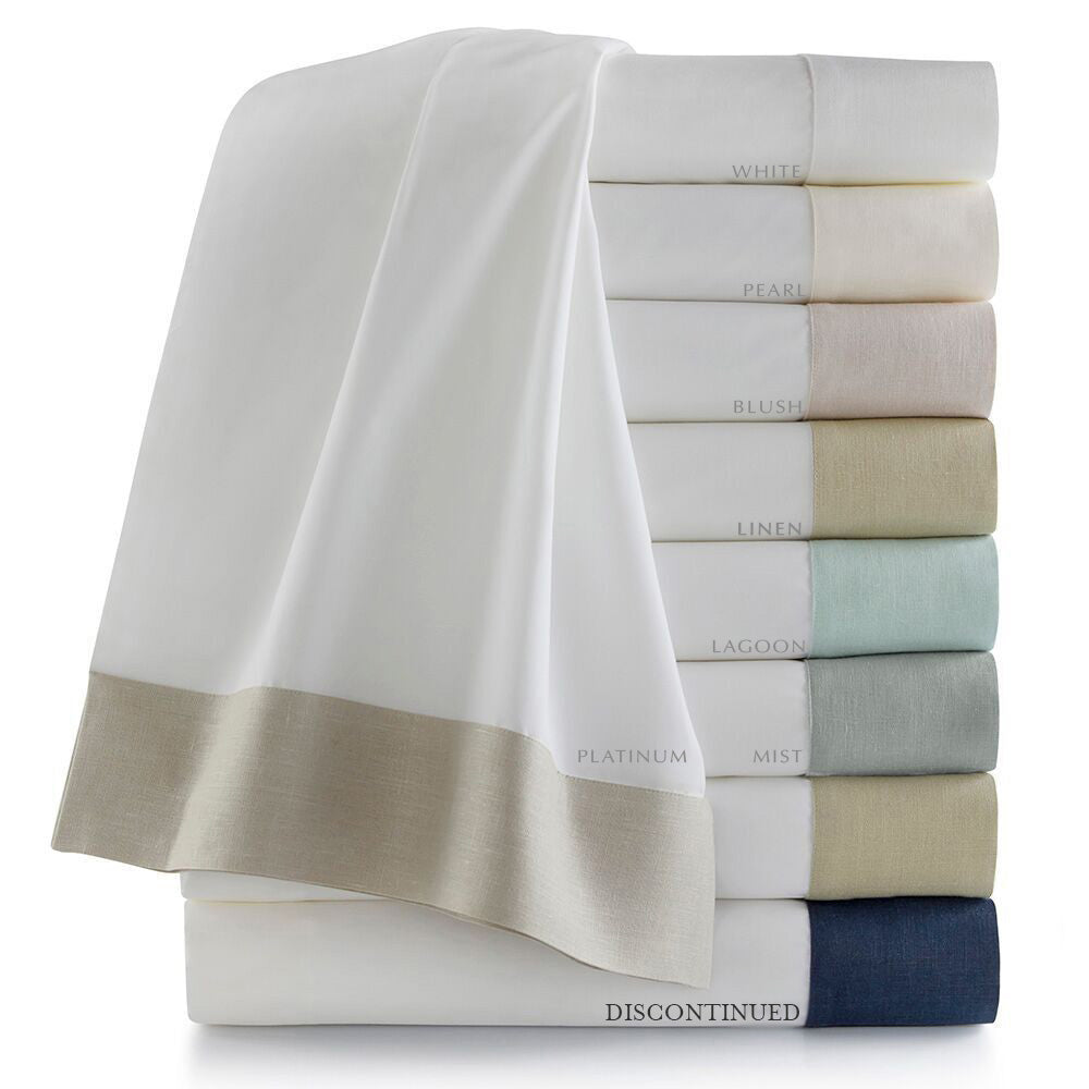 Mandalay Linen Cuff Sheets, Duvet Cover + Shams