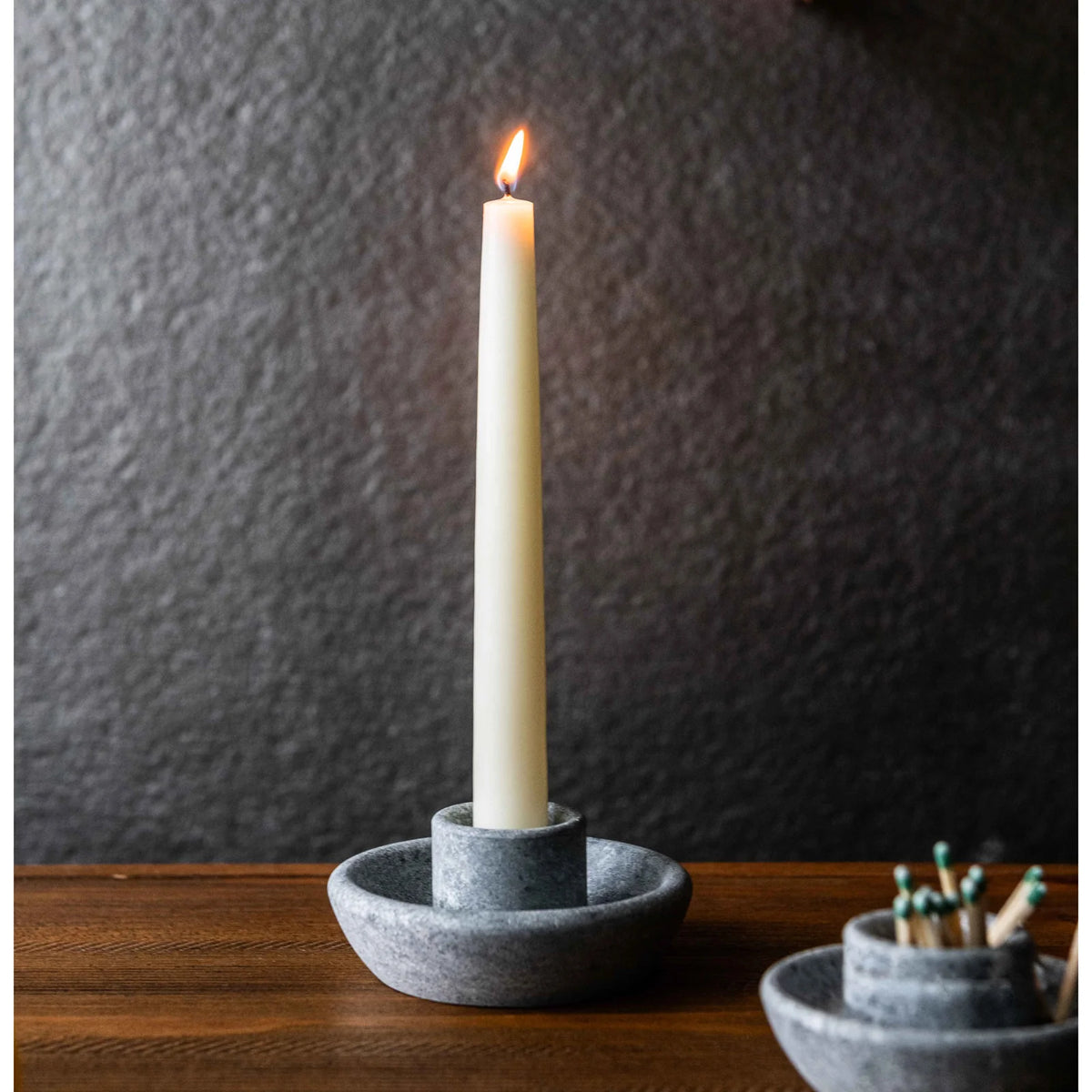 Simon Pearce Alpine Soapstone Taper Candle Holder The Picket Fence Store