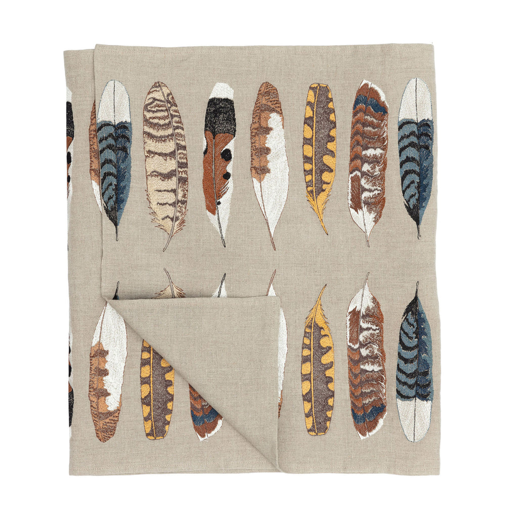 Coral & Tusk Feather Harmony Table Runner