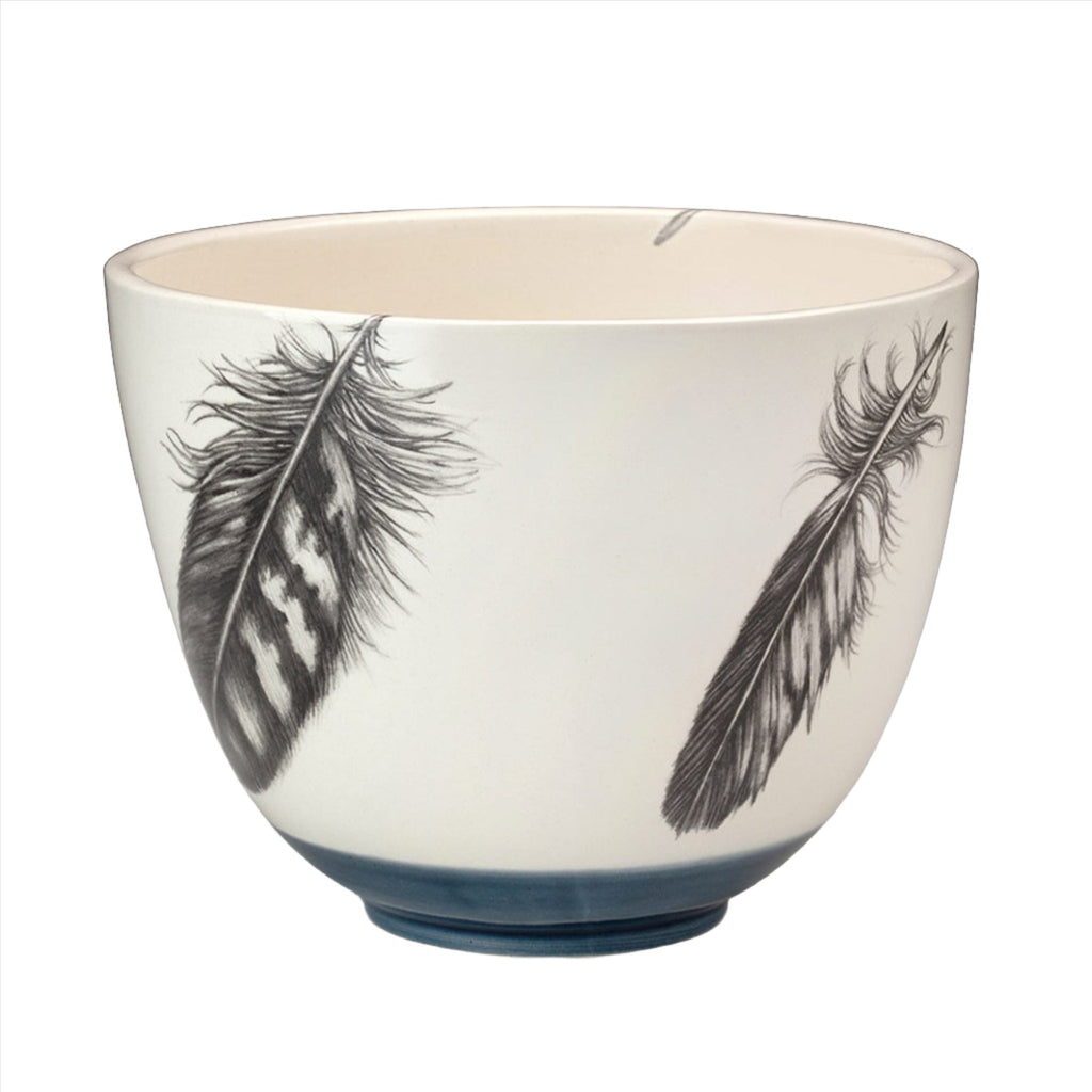 Laura Zindel Medium Bowl: Quail Feather