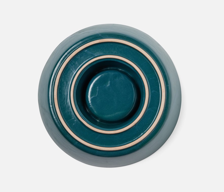 Blue Pheasant Marcus Midnight Teal Chip and Dip Bowl