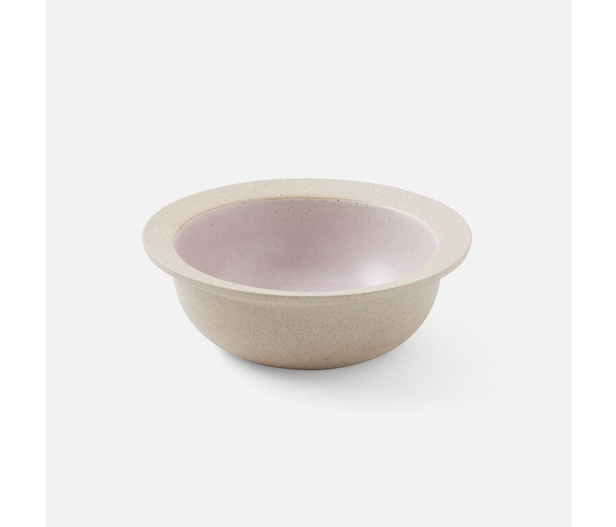 Blue Pheasant Rivka Pink Salt Glaze Serving Bowl