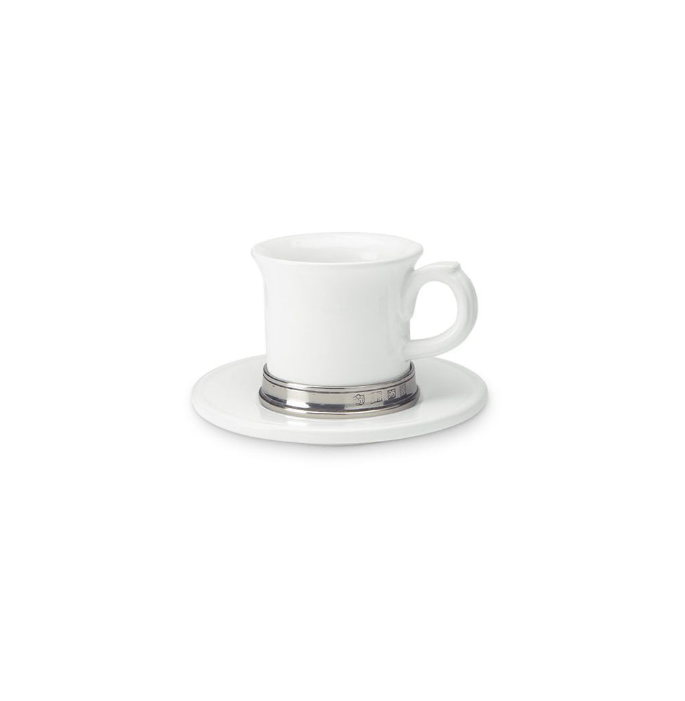 Convivio Espresso Cup with Saucer, Set of 2