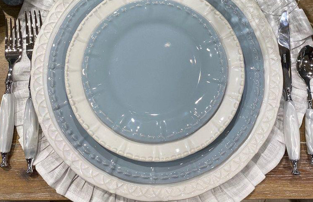 Historia Dinnerware, Blue Cashmere