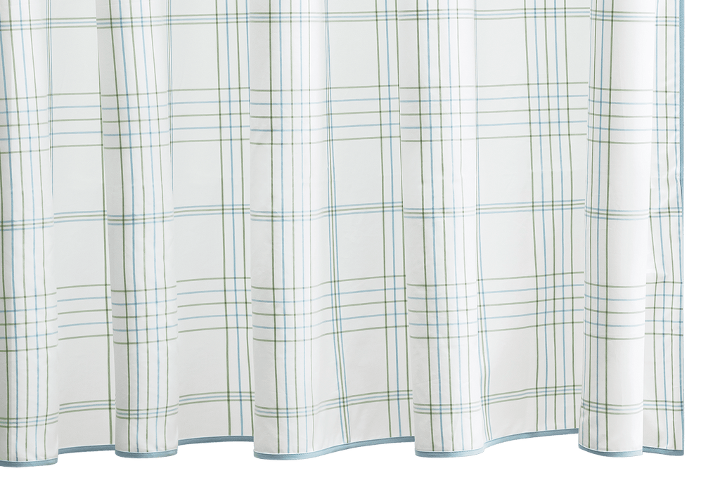 Matouk August Plaid Shower Curtain