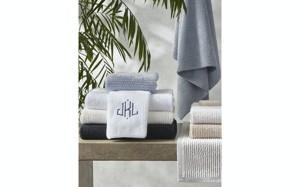 Matouk Francisco Bath Towels + Tub Mats