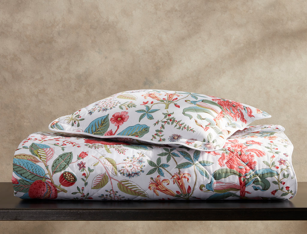 Pomegranate Quilted Coverlets + Shams