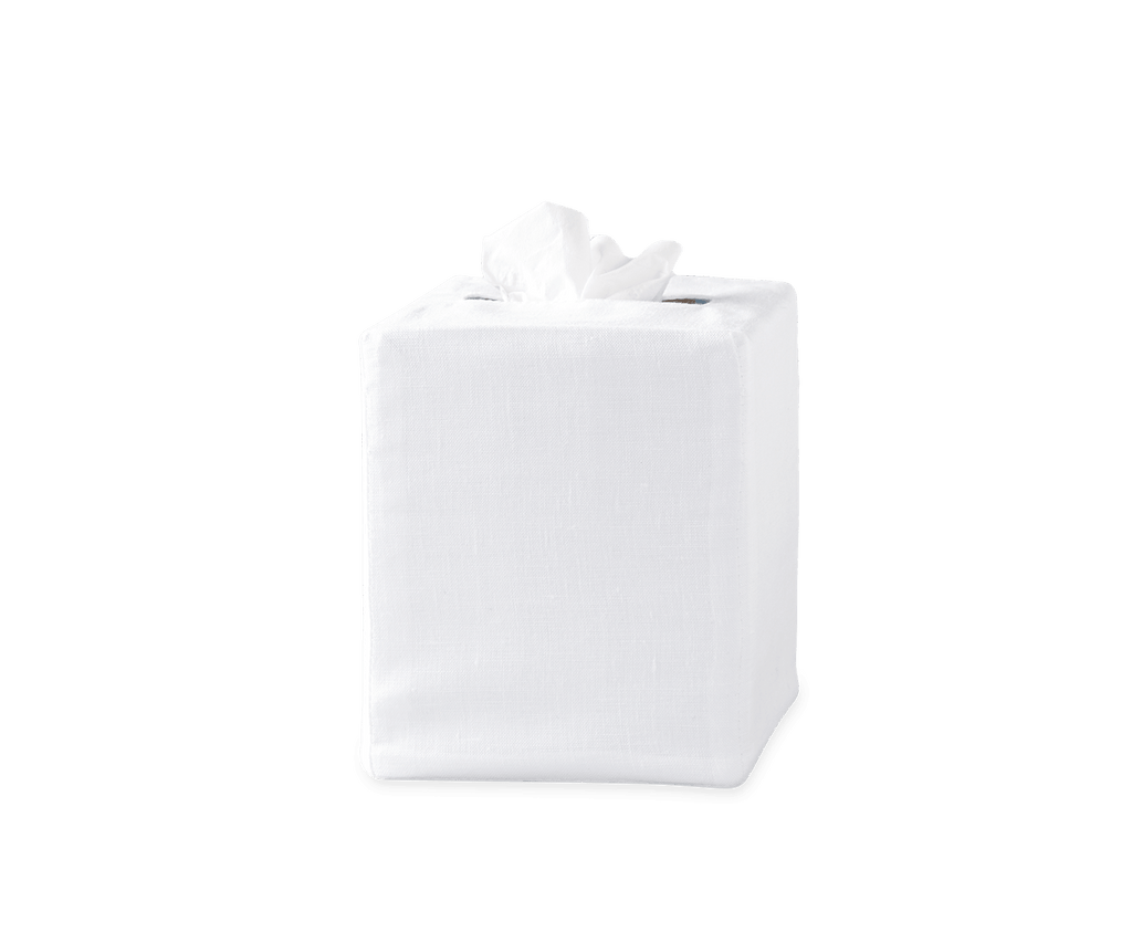 Matouk Solid Linen Tissue Box Cover