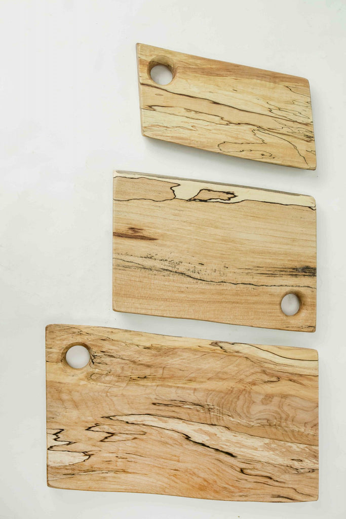 Spalted Maple Live Edge Rectangular Serving Board