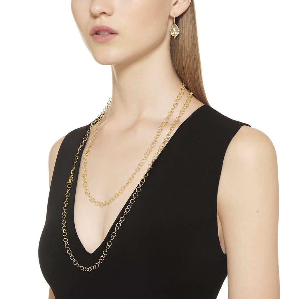 Temple St Clair Classic 18K Yellow Gold Round Chain - 32"
