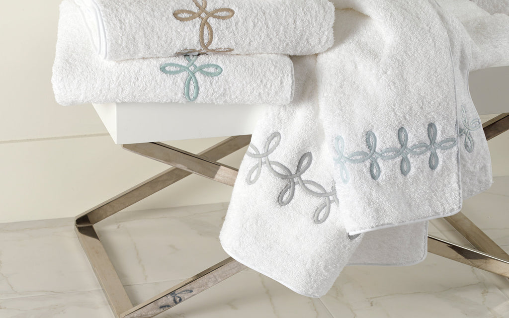 Gordian Knot Bath Towels + Tub Mats