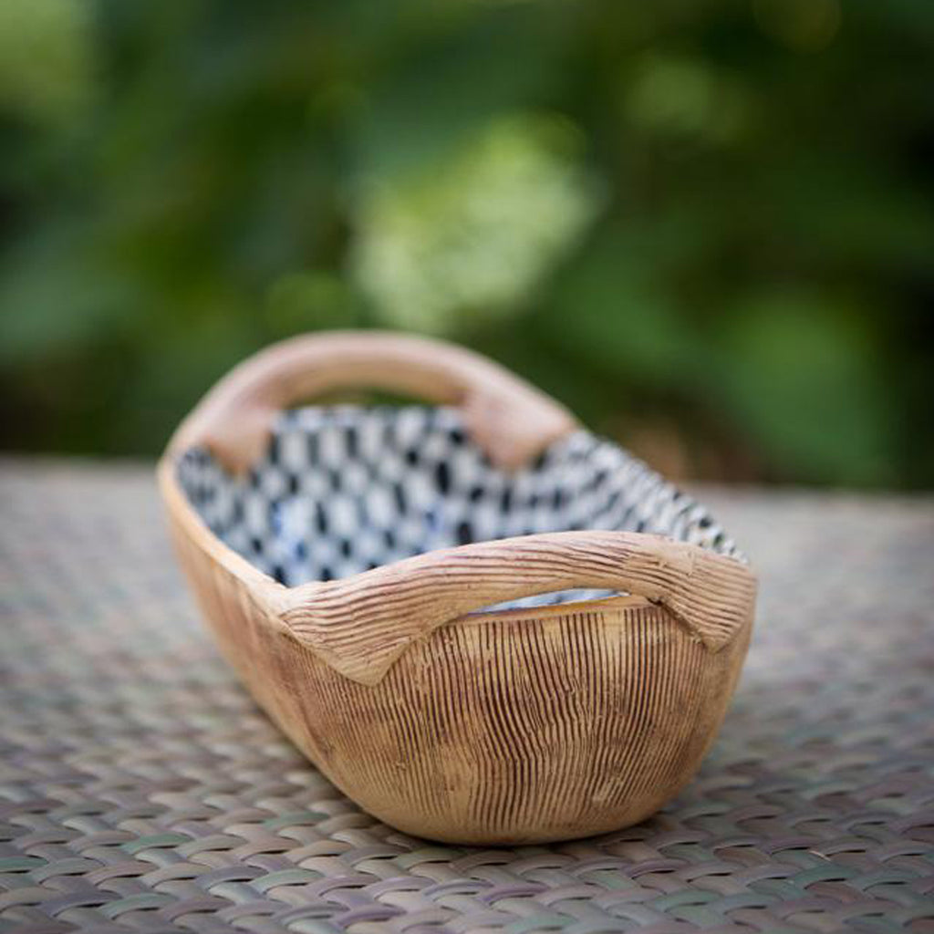 Terrafirma Ceramics Bread Basket with Handles