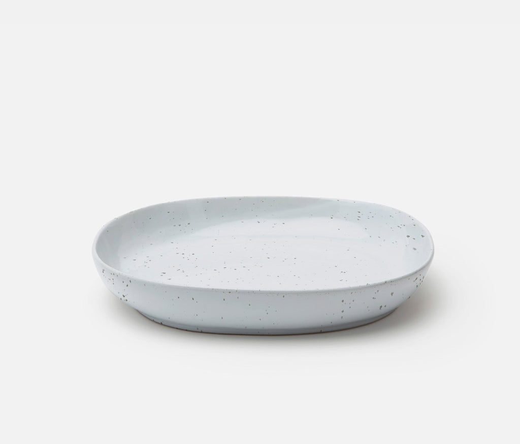 Blue Pheasant Marcus White Salt Glaze Square Serving Platter