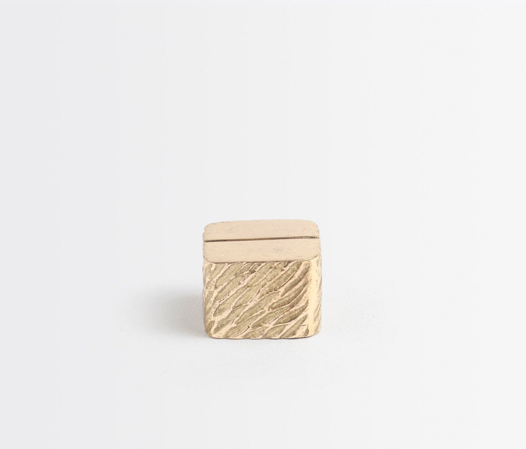 Zachary Gold Cube Place Card Holder, Set of 4