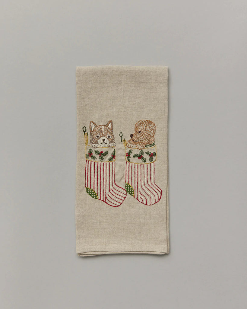 Coral & Tusk Stockings Tea Towel