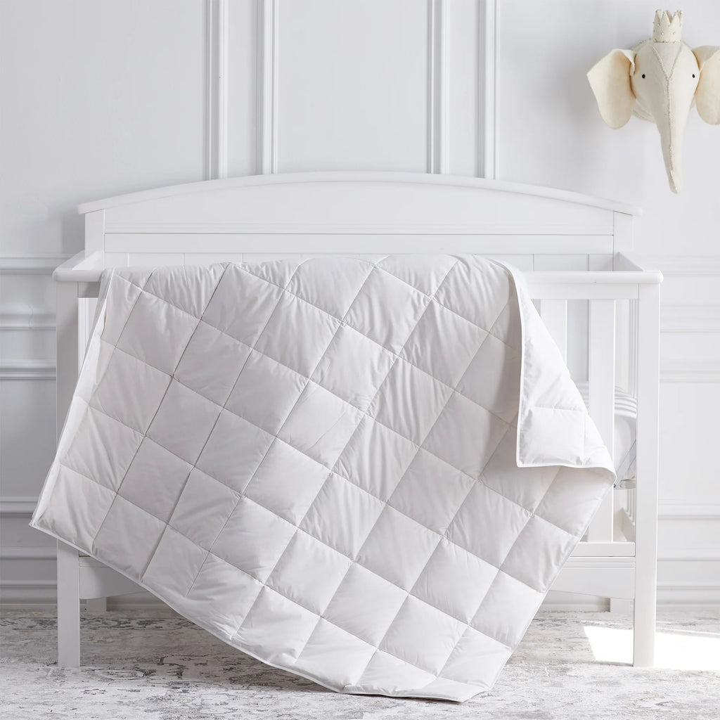 Scandia Home Siesta European White Down Crib Blanket