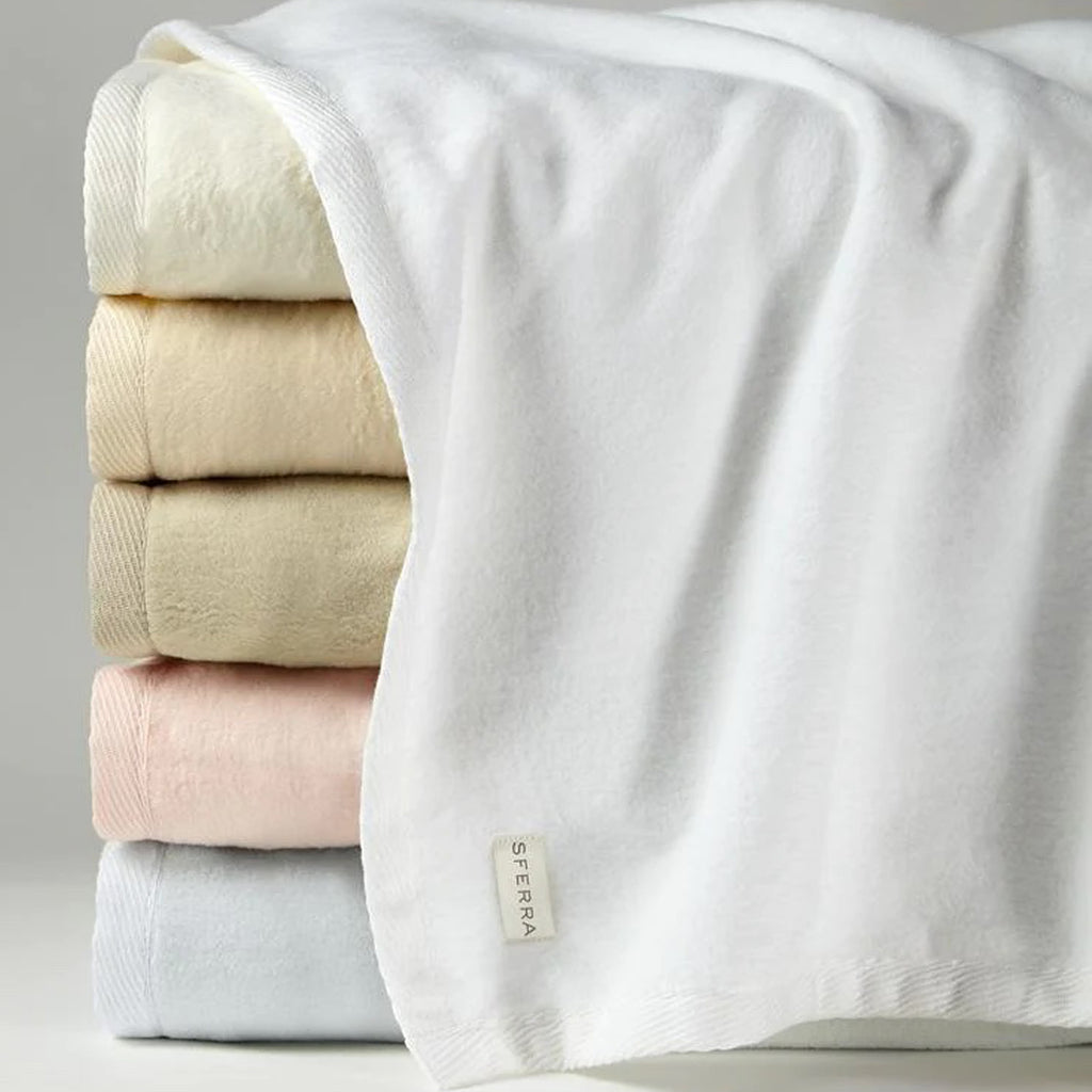 Sferra St. Moritz Brushed Cotton Blanket