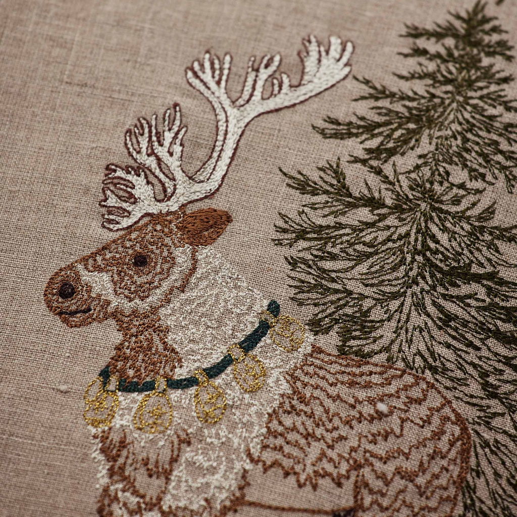 Coral and Tusk Christmas Cheer Wreath Pillow