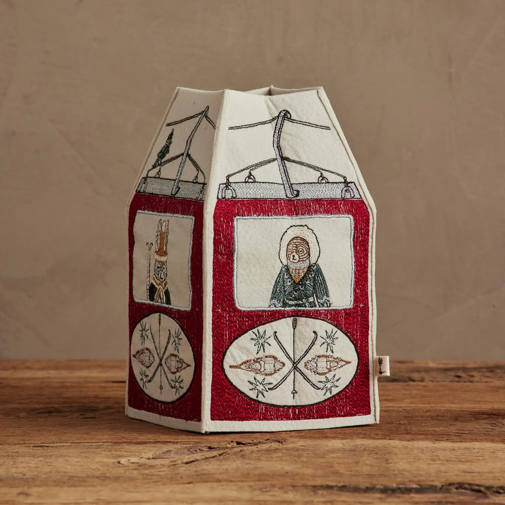 Coral & Tusk Gondola Embroidered Tissue Box Cover