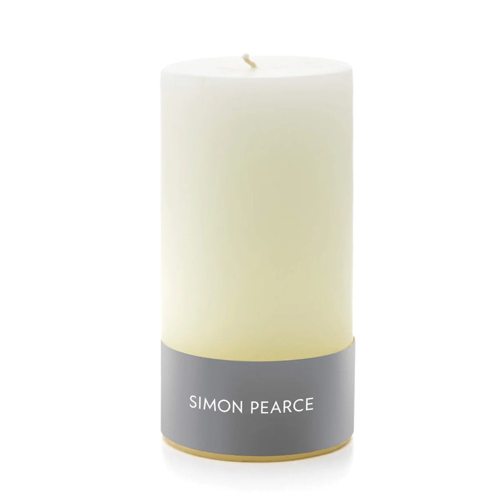 Simon Pearce Ivory Pillar Candle