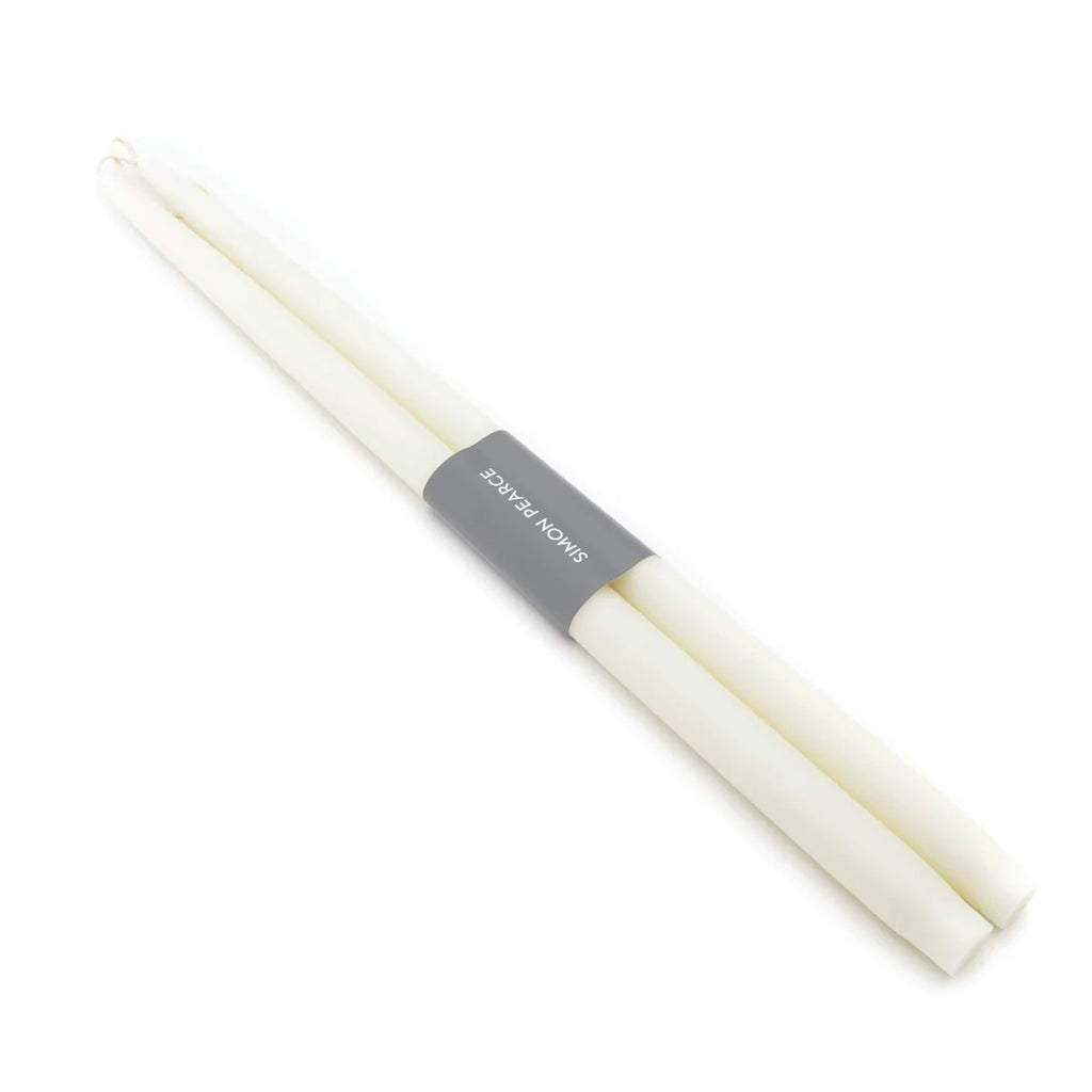 Simon Pearce Ivory Taper Candle Set - 12 inch