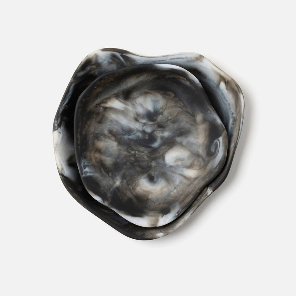 Beatrix Black Swirled Serving Trays