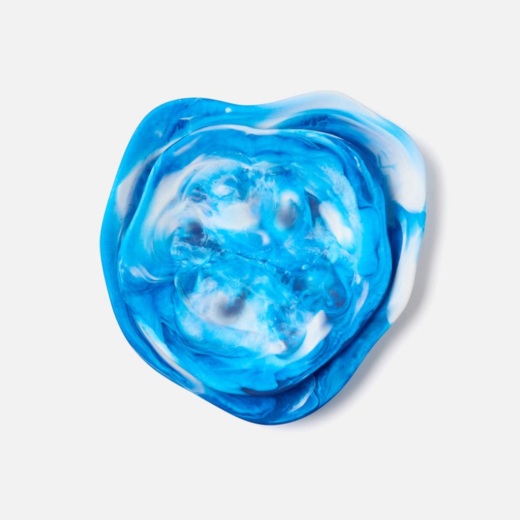 Beatrix Blue Swirled Serving Trays