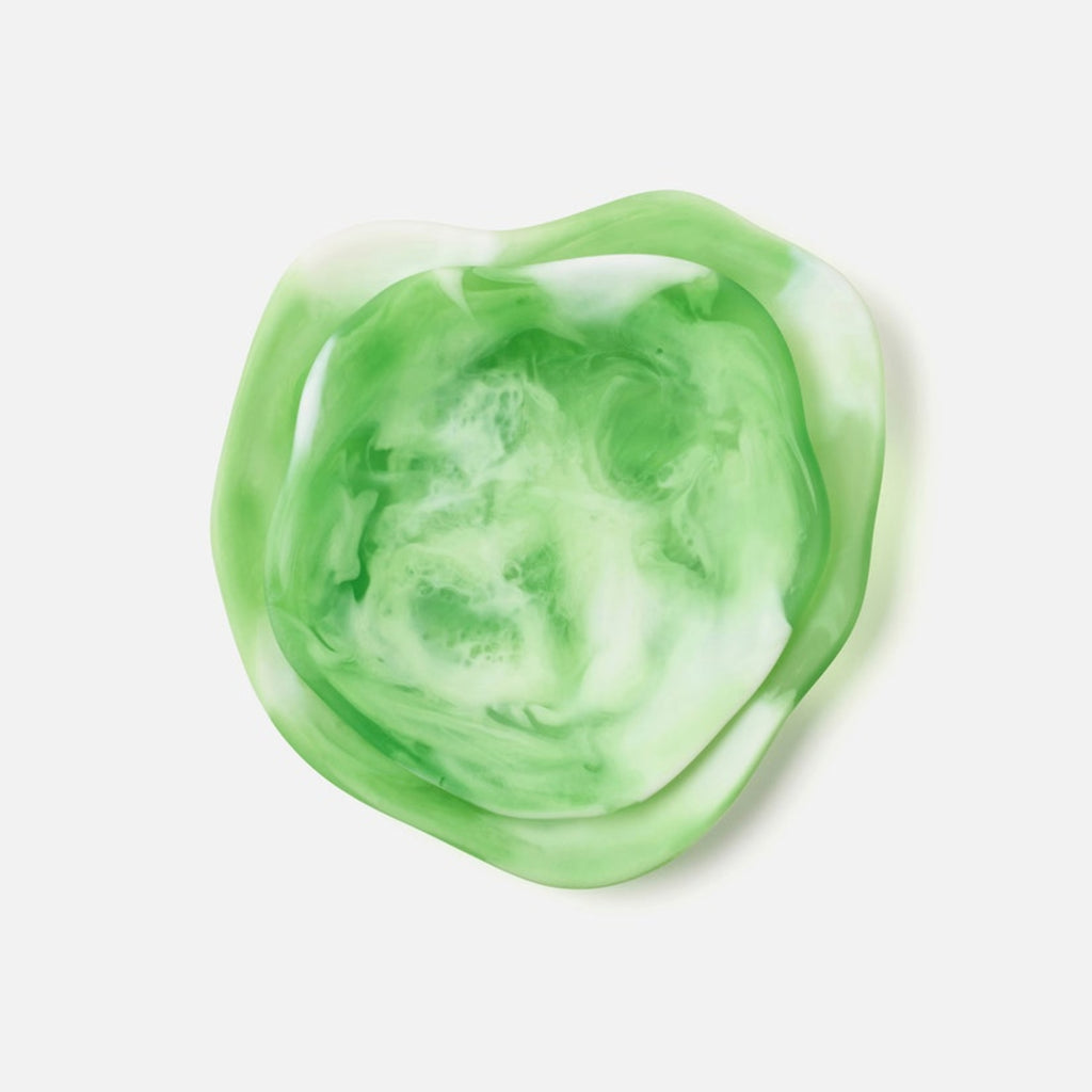 Beatrix Green Swirled Serving Trays