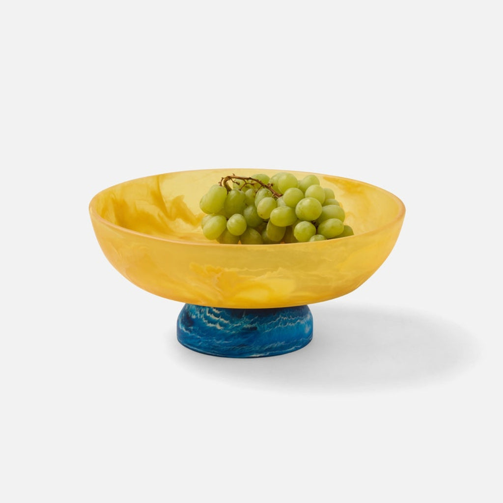 Benno Yellow and Blue Fruit Bowl