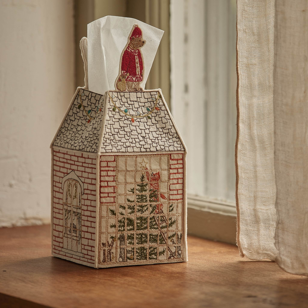 Coral and Tusk Home for the Holidays Tissue Box Cover