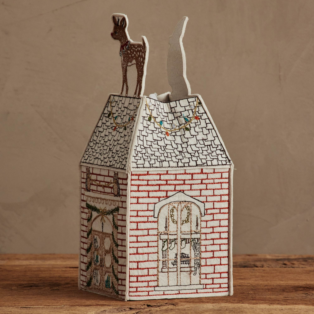 Coral and Tusk Home for the Holidays Tissue Box Cover