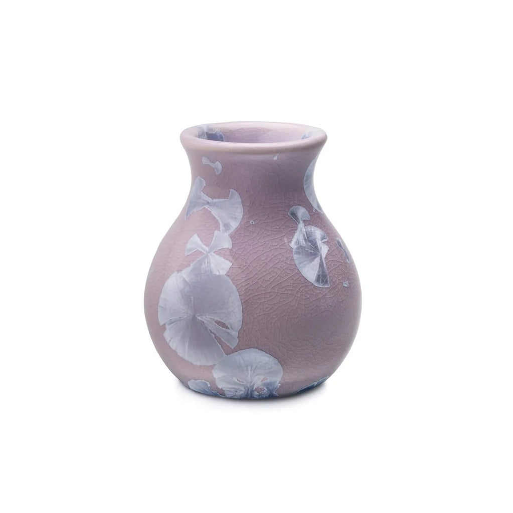 Simon Pearce Crystalline Curio Vase - Lilac