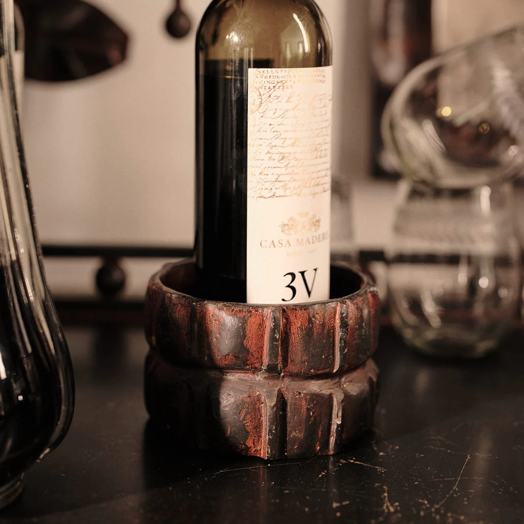 Jan Barboglio Iron Cuadro Corral Wine or Candle Holder