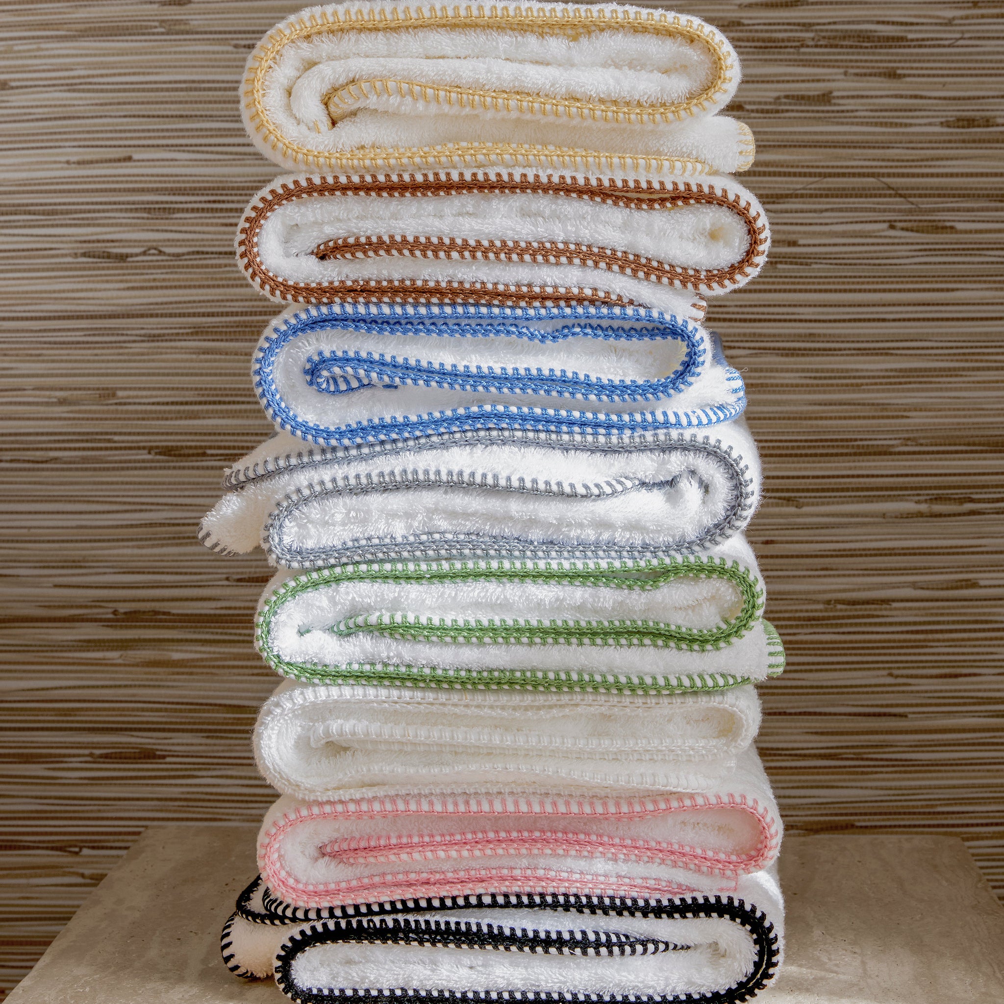 Matouk Whipstitch Bath Towels + Tub Mats – The Picket Fence