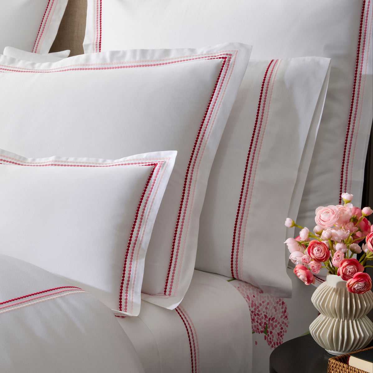 Matouk Amara Triple Pearl Sheets, Duvet Cover + Shams – The Picket Fence