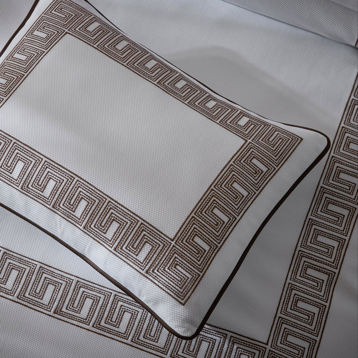 Matouk Ophelia Embroidered Greek Key Pique Pillow Sham – The Picket Fence
