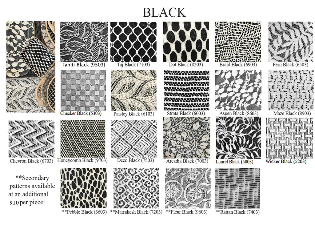 Terrafirma Ceramics Black Pattern Chart