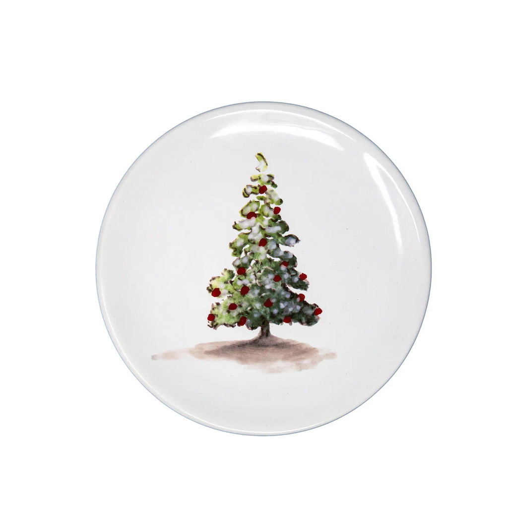 Arte Italica Tuscan Christmas Tree Bread/Canape Plate