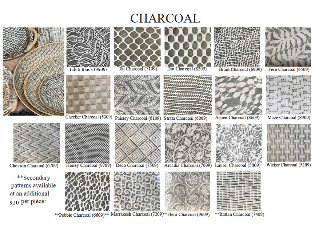 Terrafirma Ceramics Charcoal Grey Pattern Chart