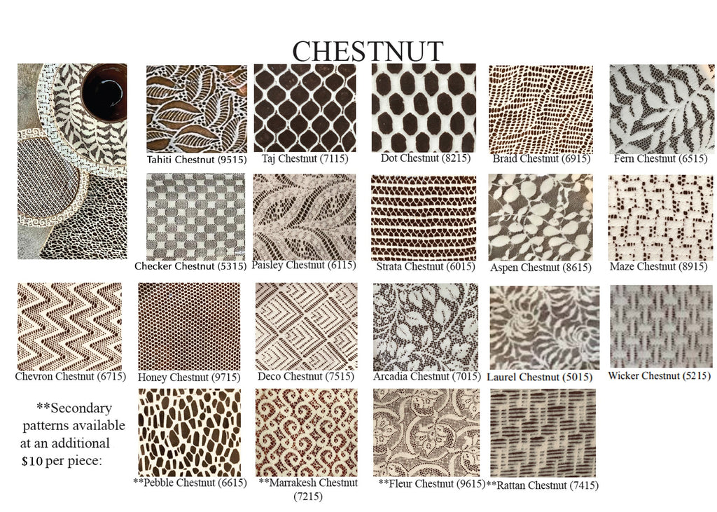 Terrafirma Ceramics Chestnut Brown Pattern Chart